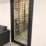 industrial wine cellar door in home